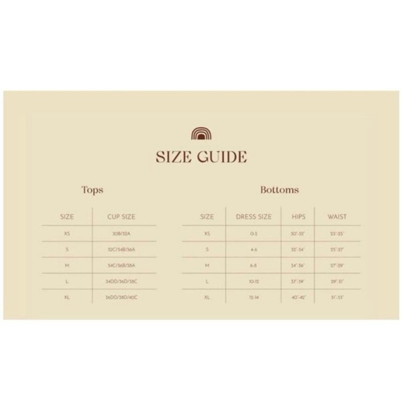 Stone Fox Swim Simone Bikini Bottom Cheeky High Hip Strappy Rawhide Brown XL - Picture 9 of 9